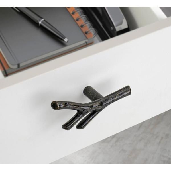 Wardrobe North European forest Drawer Handles And Knobs 96mm Black Dresser Pulls Grey Furniture Handles