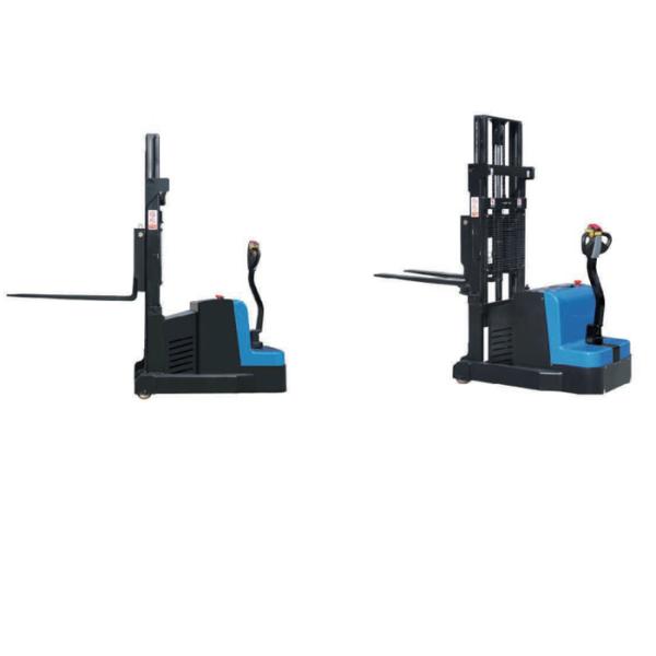 800kg Walking Type Reach Warehouse Forklift Trucks With Triplex Mast 3000Mm