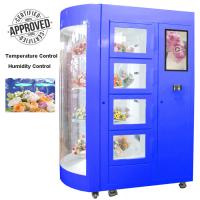 Winnsen refrigeró la máquina expendedora humedecida del ramo de la flor con el sistema de enfriamiento y el estante transparente