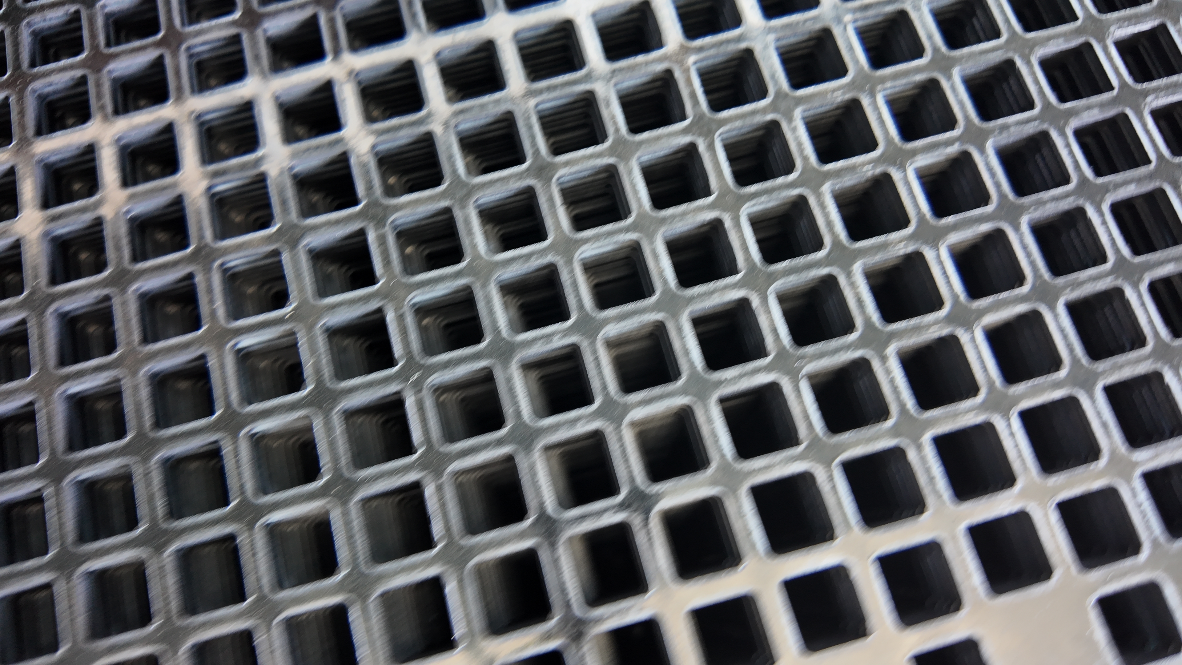 Square Hole Stainless Steel Perforated Mesh Customizable Stainless Punched Plate