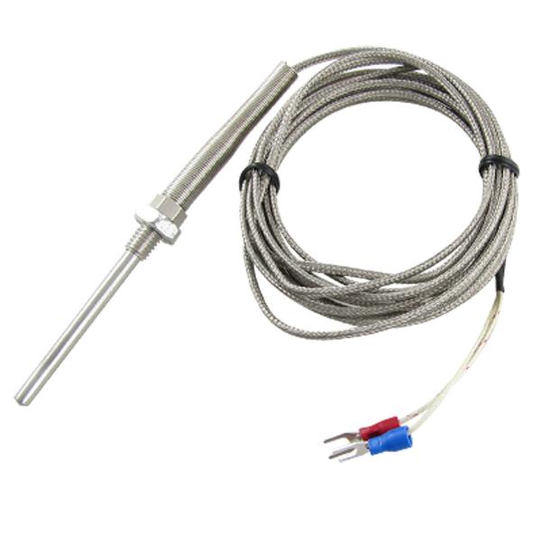 RDT de thermocouple de fil d'isolation de 1 mètre avec l'écran tressé d'acier inoxydable