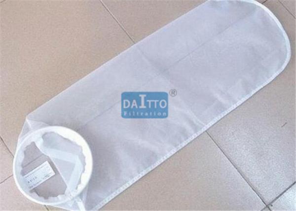 Plastic Ring Liquid Filter Bags Nylon Filter Mesh Excellent Thickness Uniformity