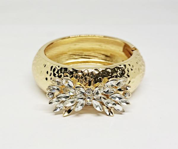 Fashion bowknot Crystal Bracelet Bangle for Women Gold Silver Color Wedding Bracelets & Bangles Jewelry