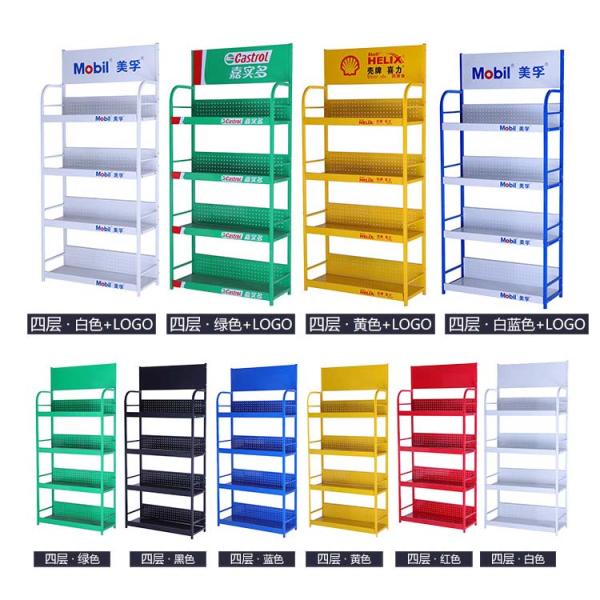 Displaying Wiper Display Rack Heavy Duty Free Standing Showcase for Engine Oil Display