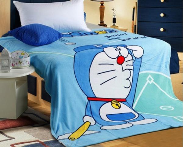 Custom Kids Plush Screen Printed Blanket , Cute Flannel Baby Blanket Anti - Pilling