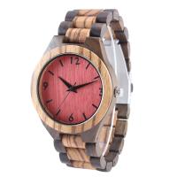 Montre imperméable de Movt de quartz de la montre en bois des hommes de femmes d'OEM