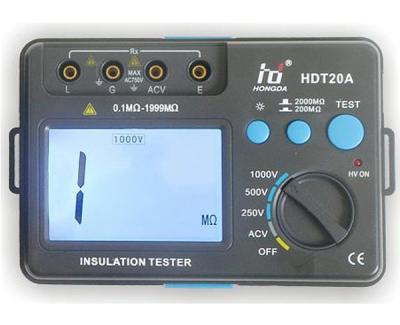 Equipamento de teste portátil do megger do medidor 2000MOhm da resistência de isolação de Digitas