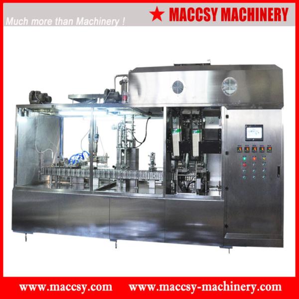 Full auto beverage oil liquid paper bag filling machine from Maccsy Machinery