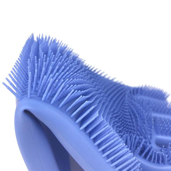 Food Grade Heat Resistant Soft Silicone Dish washing Gloves Silicone Gloves with Cleaning Brush