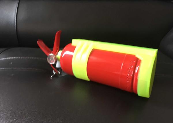 Foot Ring Type 1kg Powder Fire Extinguisher with bracket , Red Small Car Fire Extinguisher