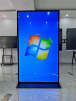 75 pulgadas de pantalla completa ventanas de piso de pie 4K digital de señalización