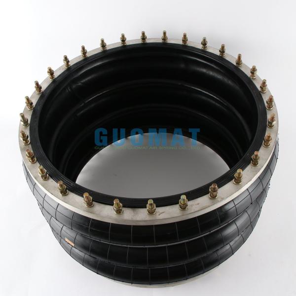 GUOMAT 3H630376 Industrial Tripled Convoluted Type Air Spring with Flange Ring