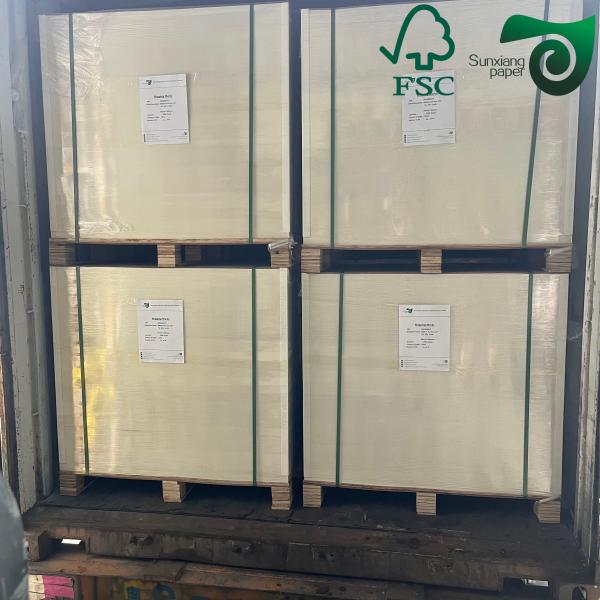 80gsn 23 29 Inch Double Sided Gloss Coated C2S White Cover Paper FSC Art Paper