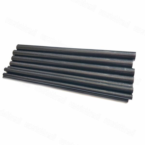 High Stiffness 100% 3K Carbon Fiber Pipe Chemical Resistant
