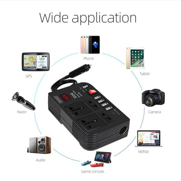 Car Solar Off Grid Three Phase Inverter 300W The Best Hybrid Solar Inverter Cheapest Solar Inverter Car
