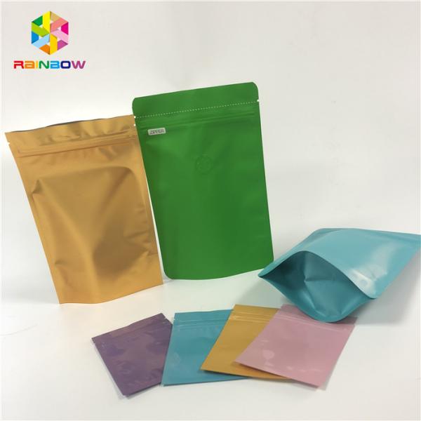 Heat Seal Stand Up Pouch Packaging Custom Printed Aluminum Foil Vacuum Packing Bags