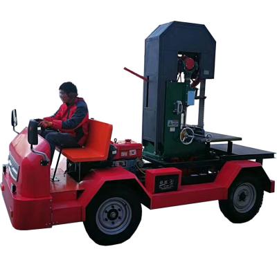 Registre o corte do motor diesel de China da serração móvel vertical da faixa posto com tabela
