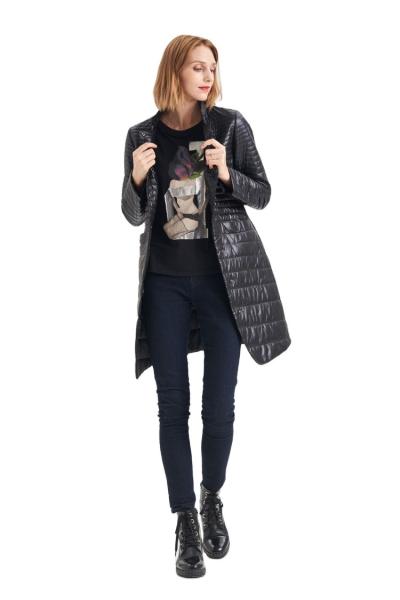 FODARLLOY Female Casual Warm Cropped Stand-collar Winter Coats For Ladies Women Cotton-padded Jacket