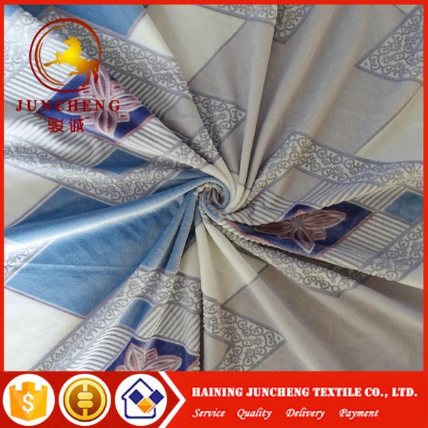 wide width available for water printed velour fabric