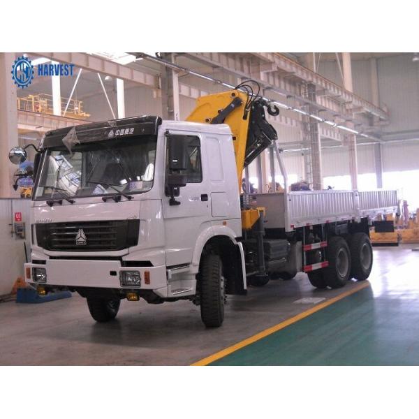 371hp moteur Sinotruk Howo 6x6 10 Ton Knuckle Boom Crane Truck
