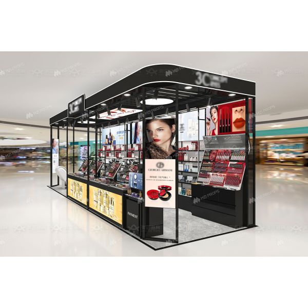BKC024 Premium Skincare Kiosk Display Beauty Booth Design for Cosmetic Store Interior Design