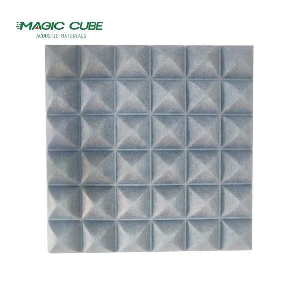 Polyester Fiber 3D Soundproof Panels Lightweight For Acoustic Treatment