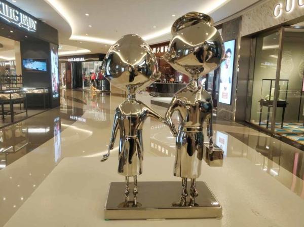 Esculturas abstratas do metal interno famoso contemporâneo para a decoração da entrada