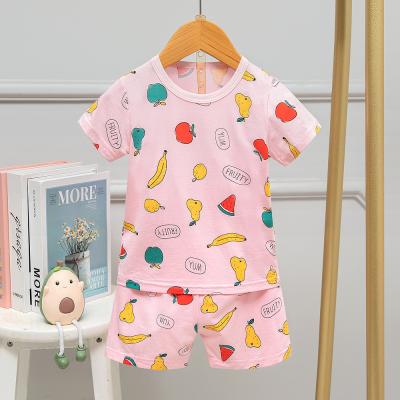 110cm Height Summer Pyjama Sets / Fruit Print Pajamas 61cm Bust 62cm Hipline For 4 years