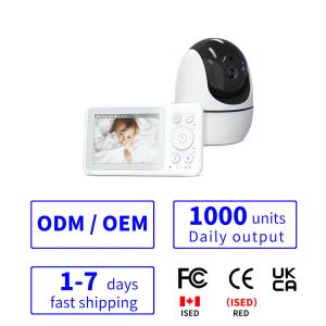 3.2 Inch 720P Baby Monitor with PTZ Camera and Night Vision