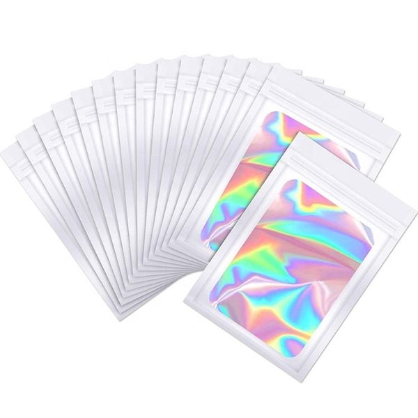 Zipper Sealing Clear Window Smell Proof Resealable Mylar Bags 3.5x4.7 Inch Custom Order Food Storage Jewelry Electronics Party