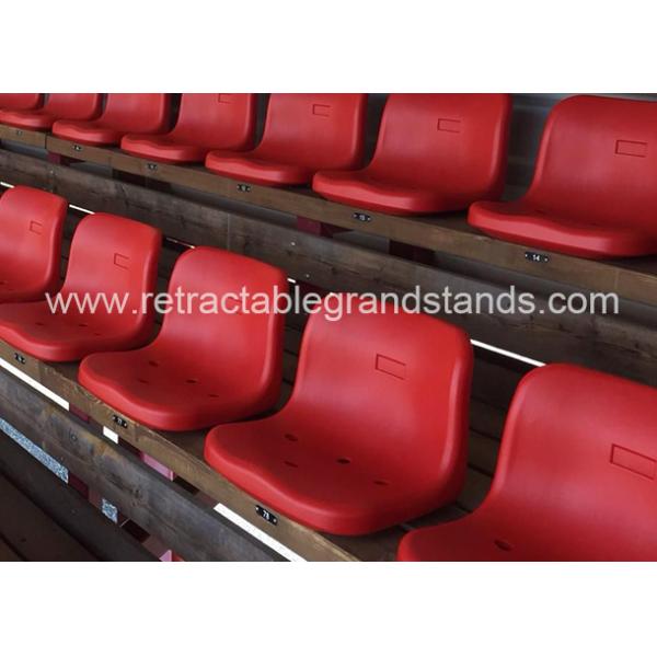 High density Outdoor Arena Stage Plastic Stadium Seats With Middle Backrest