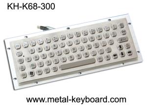IP65 Vandal - Proof Industrial Metal Keyboard For Internet Kiosk , SS Keyboard