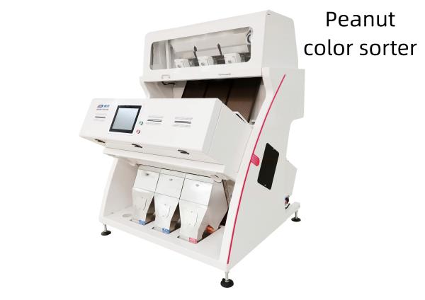 High Efficiency CCD Peanut Color Sorter 192 Channel 3 Chute
