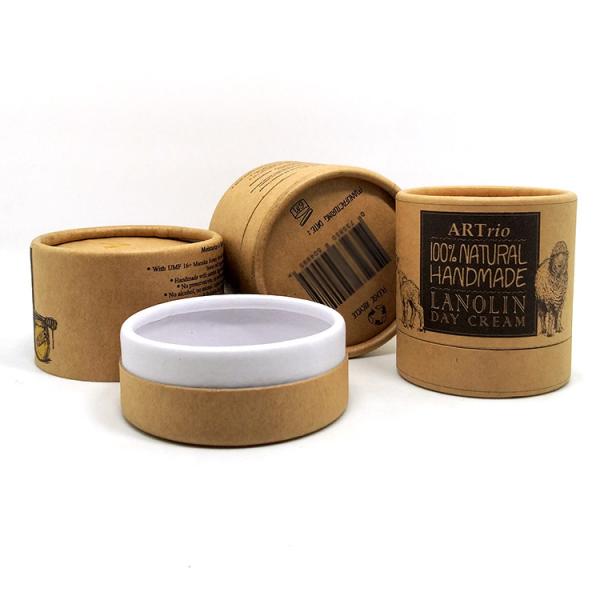 Printed Cosmetic Paper Tube Packaging Satin Inserted Velvet card Inserted