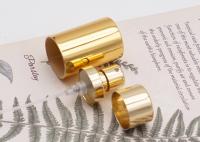 L'or brillant de cuir embouti de pulvérisateur en aluminium de parfum se renversent non avec la brume du collier Fea15