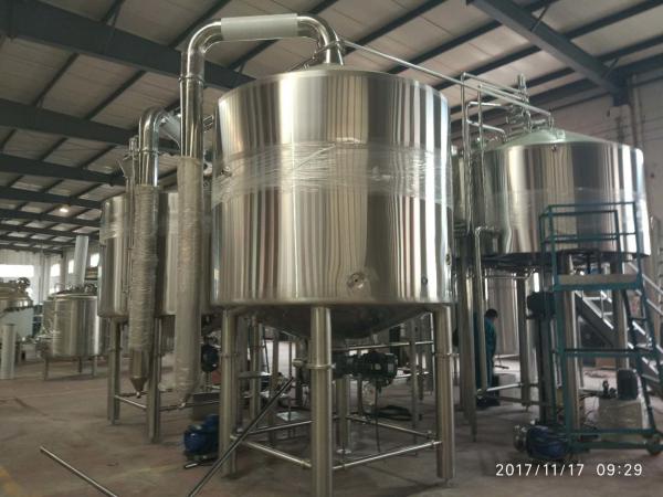 Equipamento comercial 0 da fabricação de cerveja de cerveja da prata 1000L - 80KW tanque interno do poder 3mm