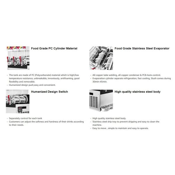 XRJ15X2 Коммерческая 110V 220V Слюшная машина Промышленная Слюшная машина для замороженных напитков