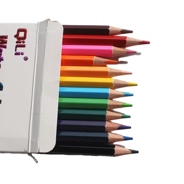 Professional Cheap Storage Oil Colorful 12 Kids Color Wood Pencils