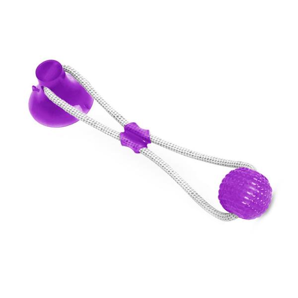 Weight 240g Self Play Dog Toys Colorful Rubber Material For Cleaning Tooth