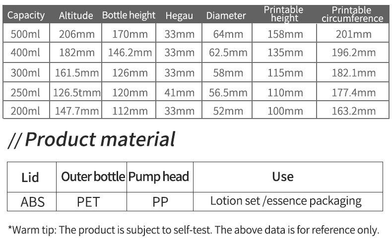 Luxury Cosmetic Packaging 500ml PET Plastic Shampoo Bottle Liquid Hand Wash Body Lotion Frosted Pump Bottles for Skin Care