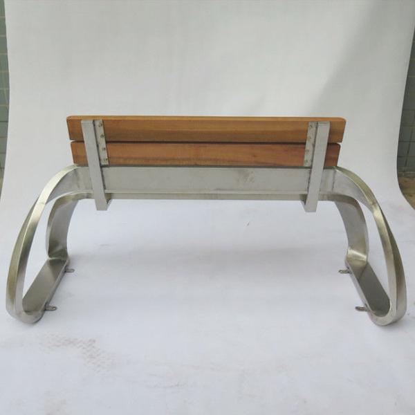 Sunproof 140cm Stainless Steel And Wood Garden Bench
