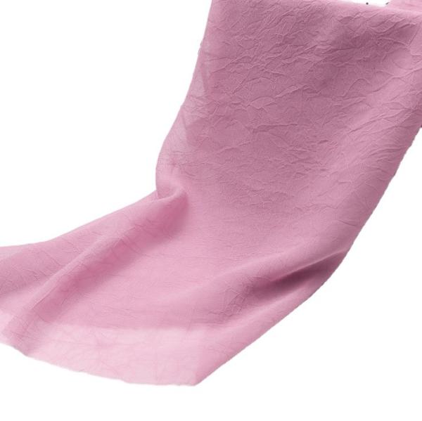 Tecido poliéster suave caindo preto puro Plain Plissado Chiffon Crêpe Tecido Para roupas de senhora Calças de vestido