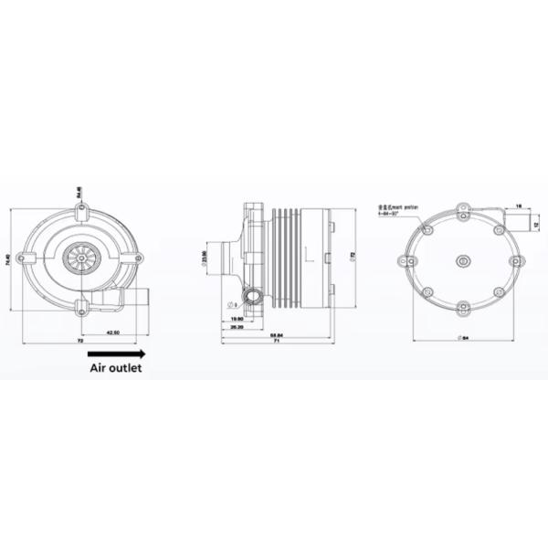 OWB7575 Brushless DC Blower