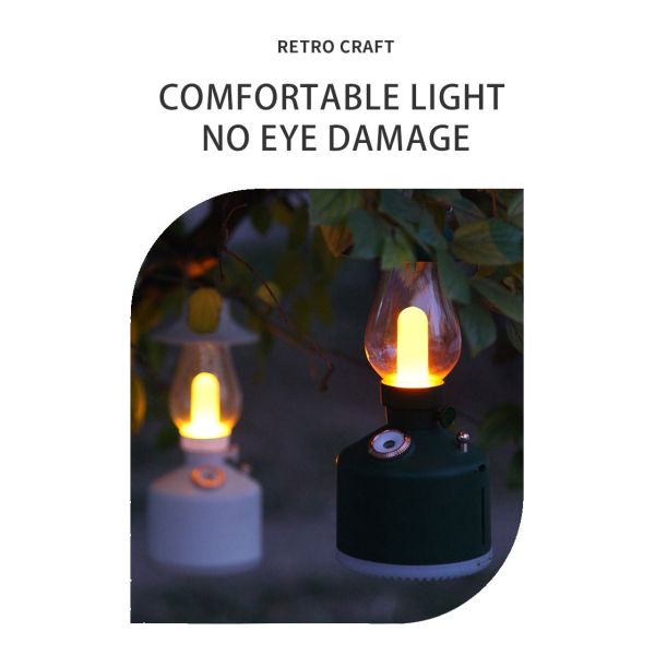 Home Camping Use Mini USB Warm Mist Humidifier 280ml With Dimmable LED Light