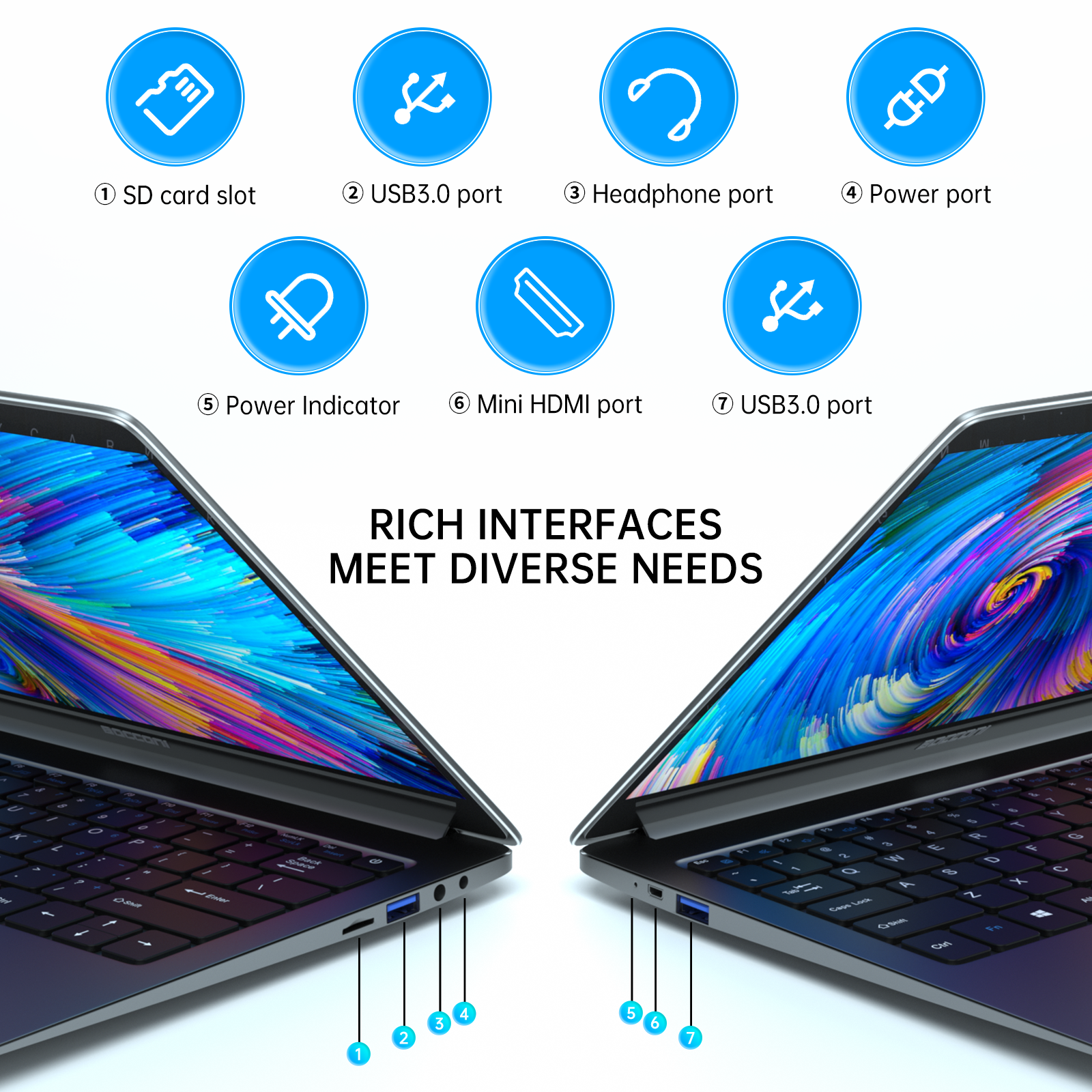 Intel N4100 8G + 256G 12,5 металл тетради ноутбука Windows 10 дюйма полный уча