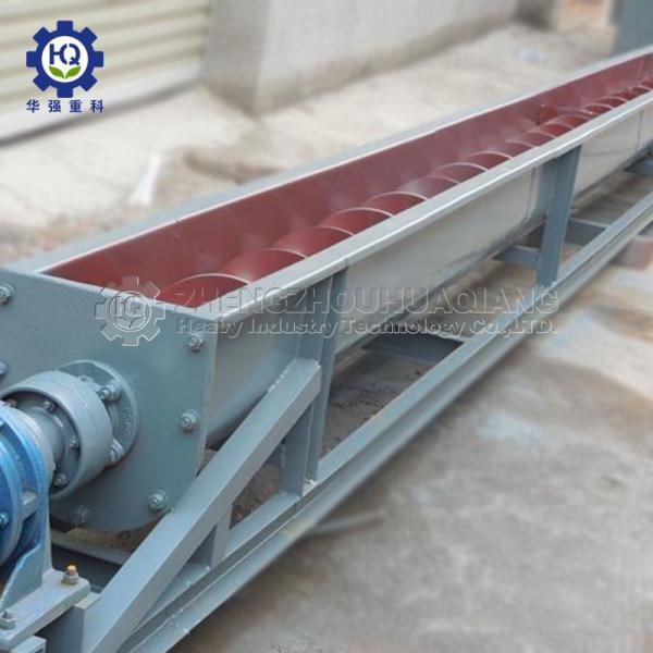 Chicken Cow Pig Manure Bio Organic Fertilizer Compost Screw Spiral Conveyor Machine