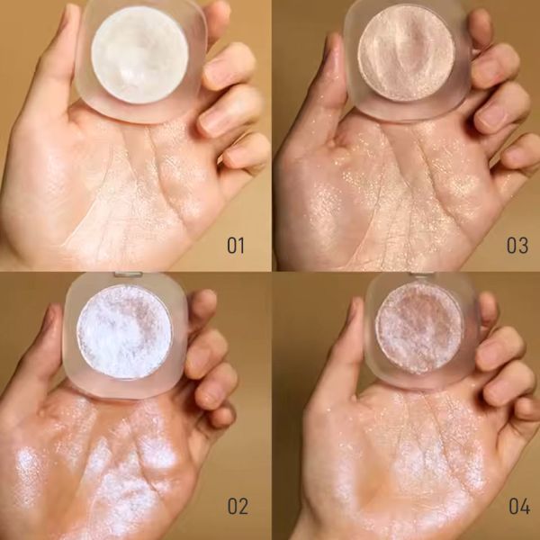 OEM ODM brand long-lasting shiny vegetarian makeup highlighter, body highlighter, pressed powder highlighter, makeup highlighter