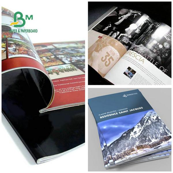 Good Brightness 200GSM 250GSM Glossy 2 Sided Coated Paper For Brochures Хорошие бумага с покрытием яркости 200GSM 250GSM лоснистые встали на сторону 2, который для брошюр