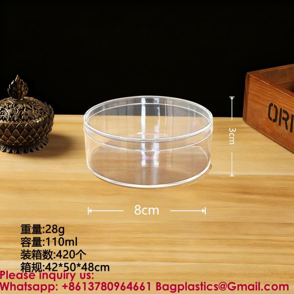 Clear Round Makeup Brush Holder & Pencil Cup, Versatile Cylinder Container Organizer For Desk, Cosmetics, Toothbrush, Crayons, Utensils, Office & Stationery Supplies