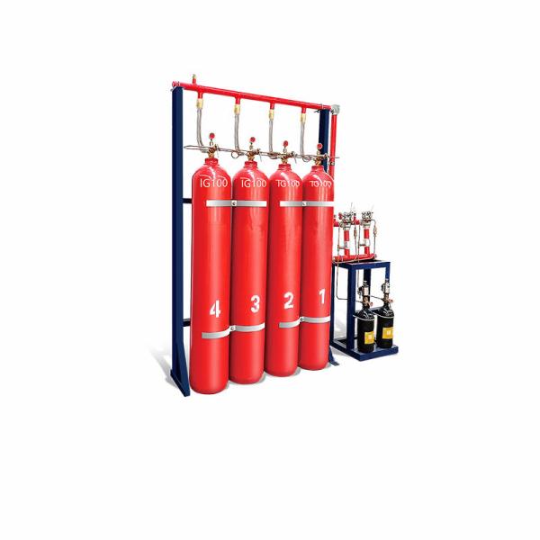 80L IG100 Fire Suppression System Cylinder Volume CCC 15MPa